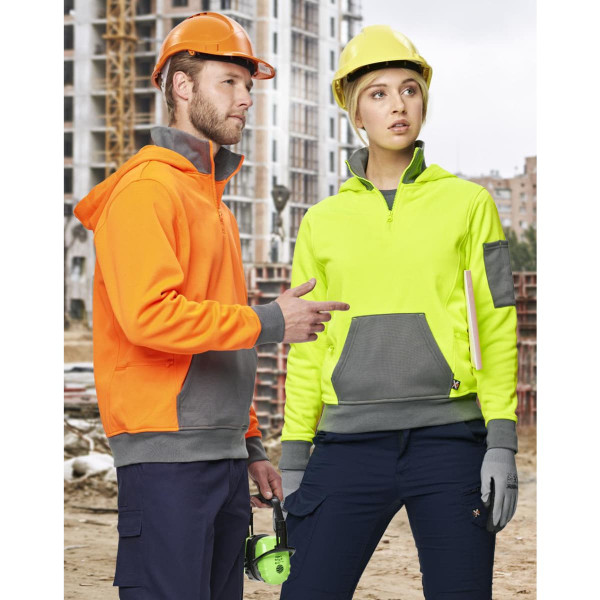 Hi-Vis Premium Fleece Two Tone Hoodie