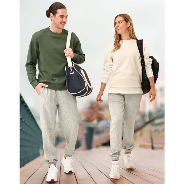 Unisex Airlayered CVC Crew Neck Sweater