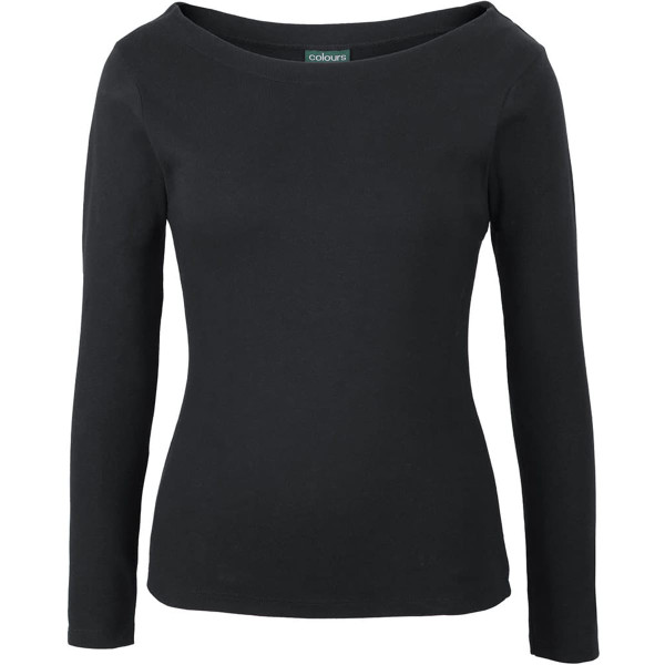 C of C Ladies L/S Boat Neck Tee