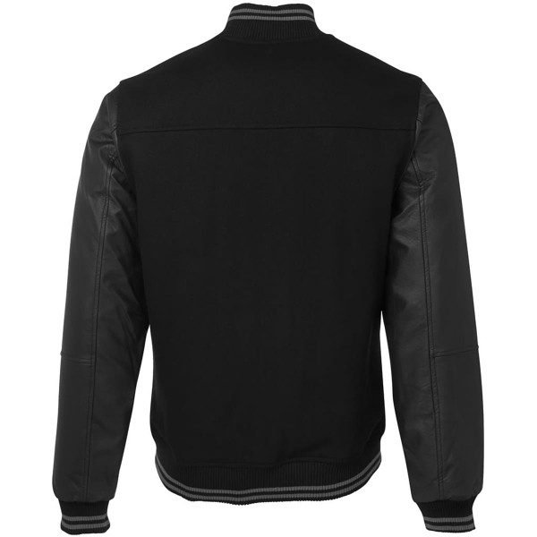 JB's Art Leather Baseball Jacket Black