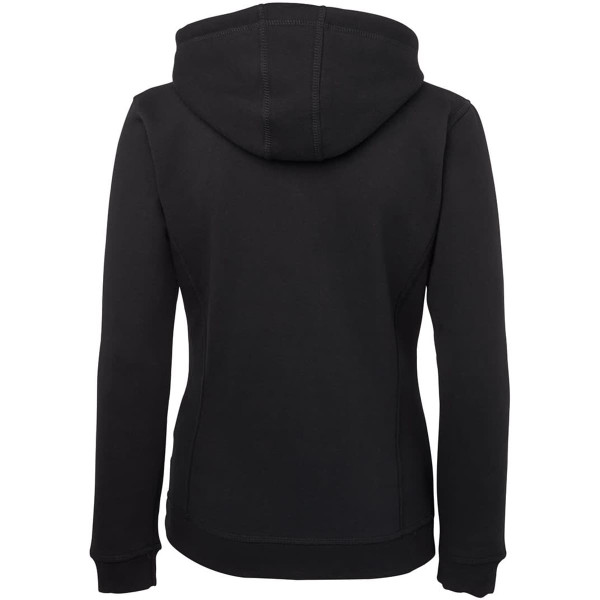 JB's Ladies Full Zip Fleecy Hoodie Black