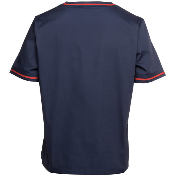 JB's Contrast Unisex Scrubs Top Navy/Aqua