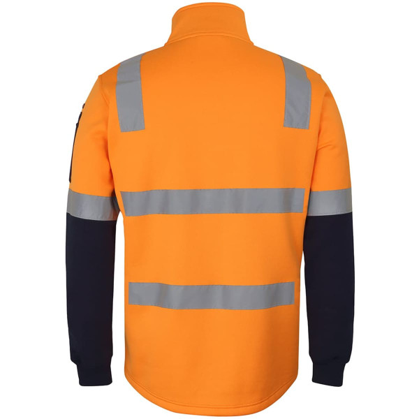 JB's 1/2 Zip Aust. Rail (D+N) Fleece Sweater Orange/Navy