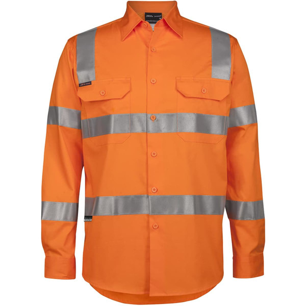 JB's Hv (D+N) L/S 150 G Vic Rail W/Shirt Orange