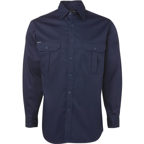 JB's L/S 190 G Work Shirt Navy