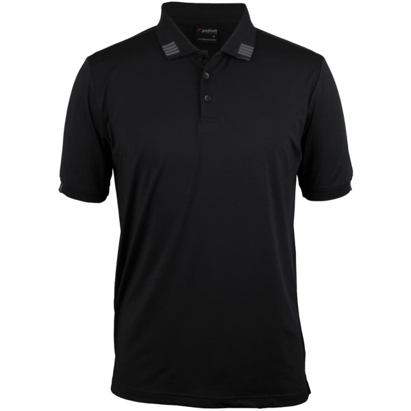 Podium 4 Stripe S/S Stretch Polo
