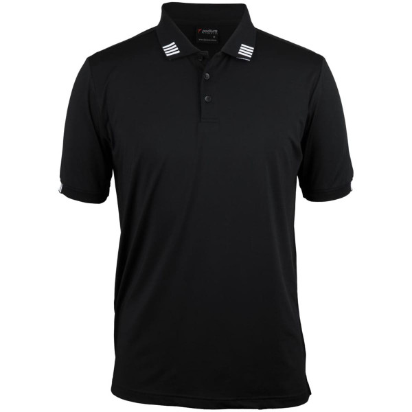 Podium 4 Stripe S/S Stretch Polo