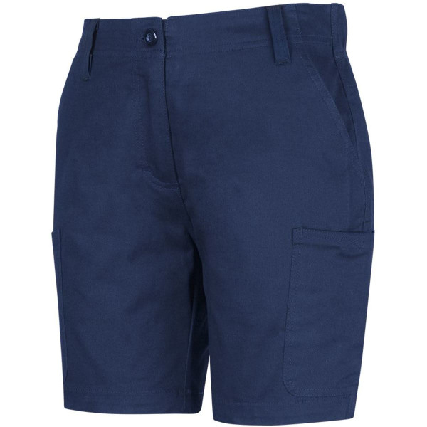 JB's Ladies Multi Pocket Stretch Twill Short Navy