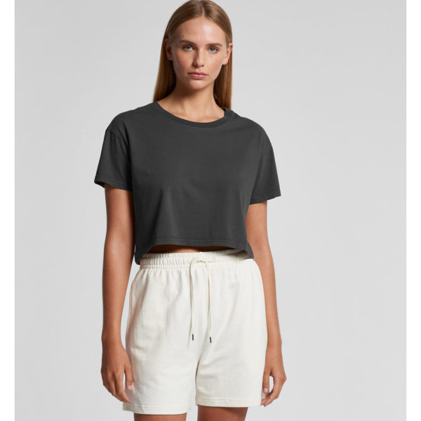 Wo's Faded Crop Tee