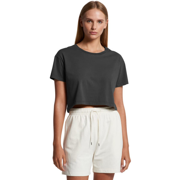Wo's Faded Crop Tee