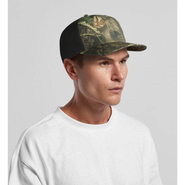 Mesh Contrast Camo Cap