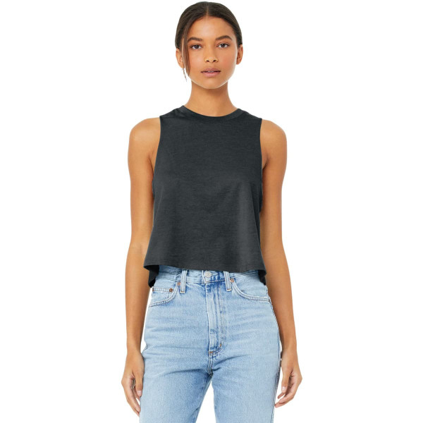 BELLA+CANVAS  Women's Racerback Cropped Tank
