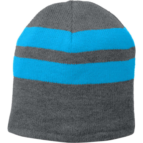 Port & Company Fleece-Lined Striped Beanie Cap