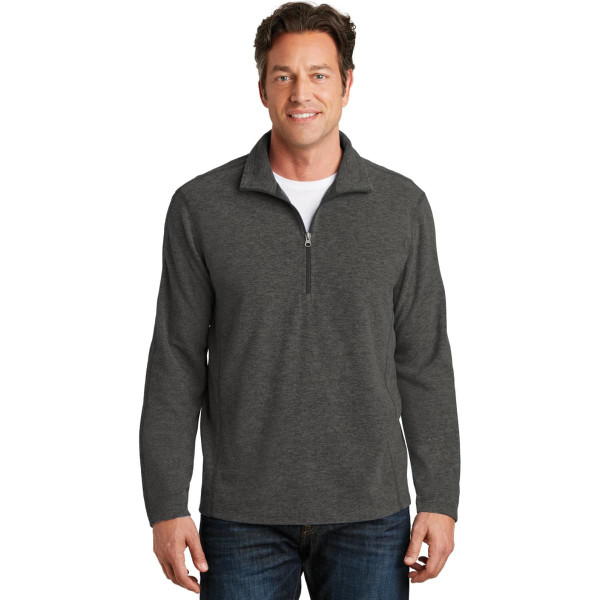 Port Authority Heather Microfleece 1/2-Zip Pullover