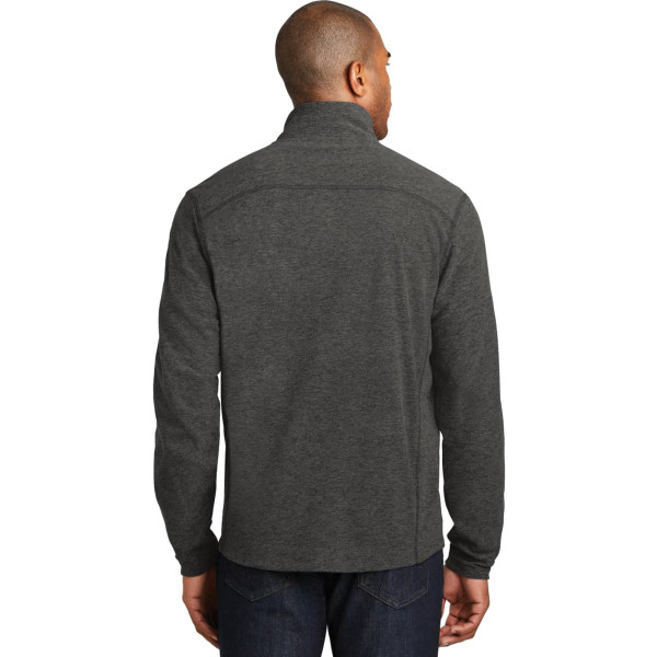Port Authority Heather Microfleece Full-Zip Jacket