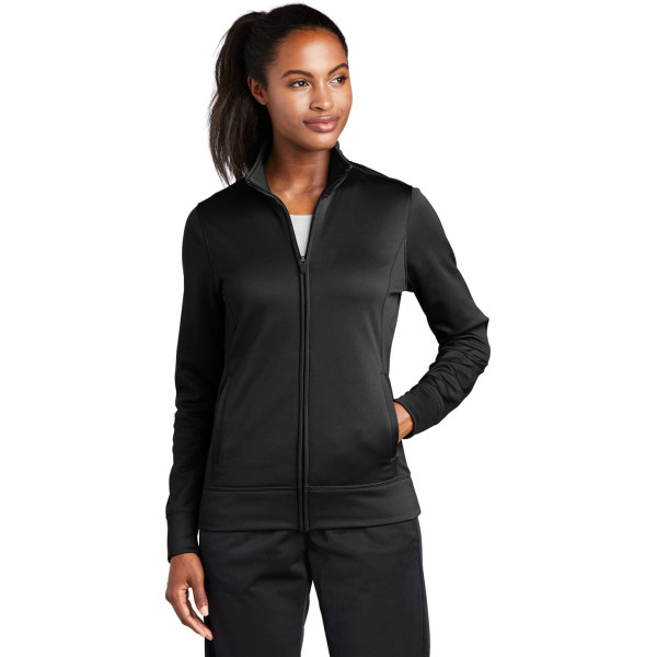 Sport-Tek Ladies Sport-Wick Fleece Full-Zip Jacket