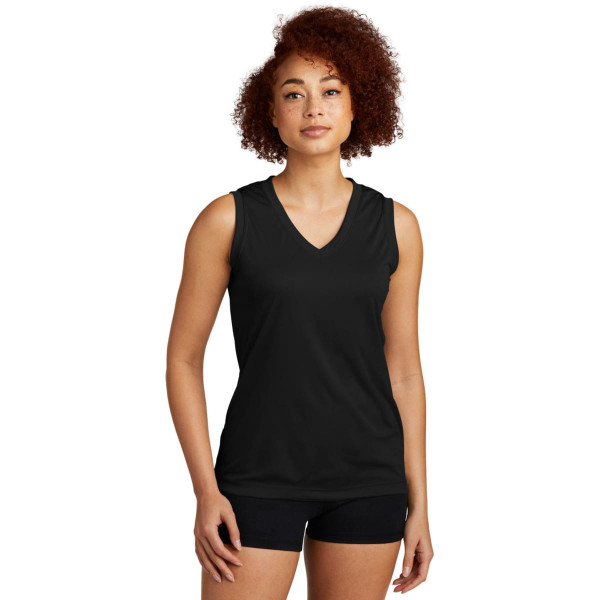 Sport-Tek Ladies Sleeveless PosiCharge Competitor V-Neck Tee