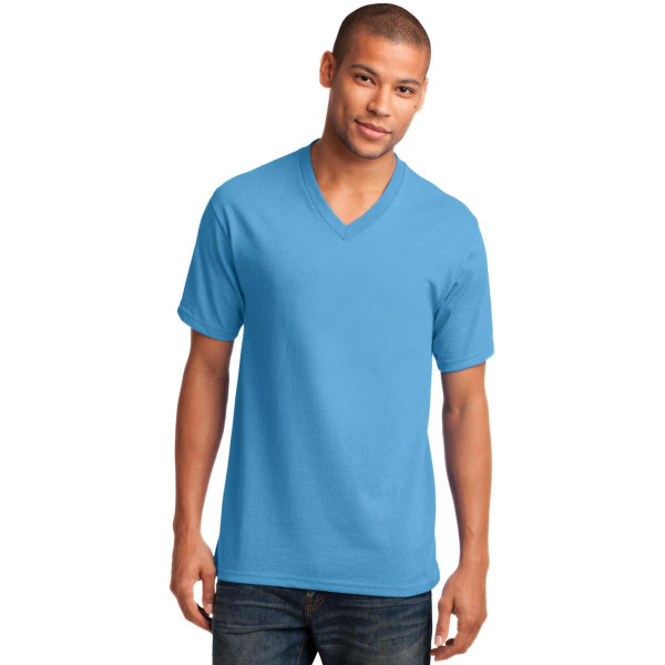 Port & Company Core Cotton V-Neck Tee