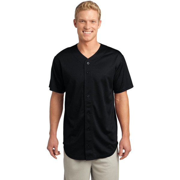 Sport-Tek PosiCharge Tough Mesh Full-Button Jersey