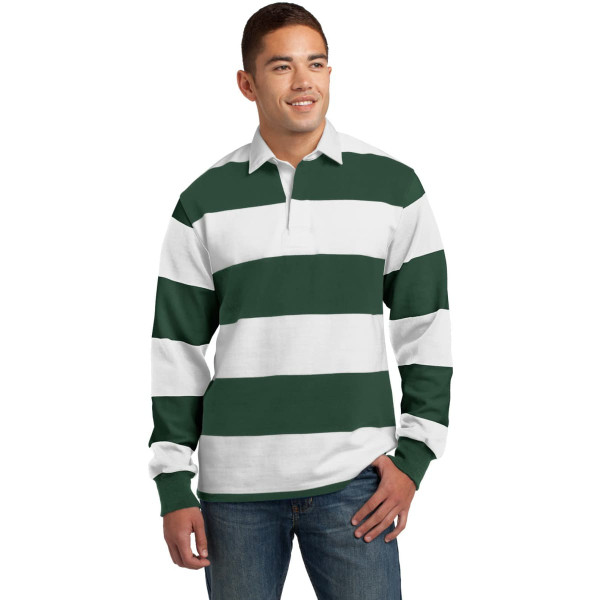 Sport-Tek Classic Long Sleeve Rugby Polo