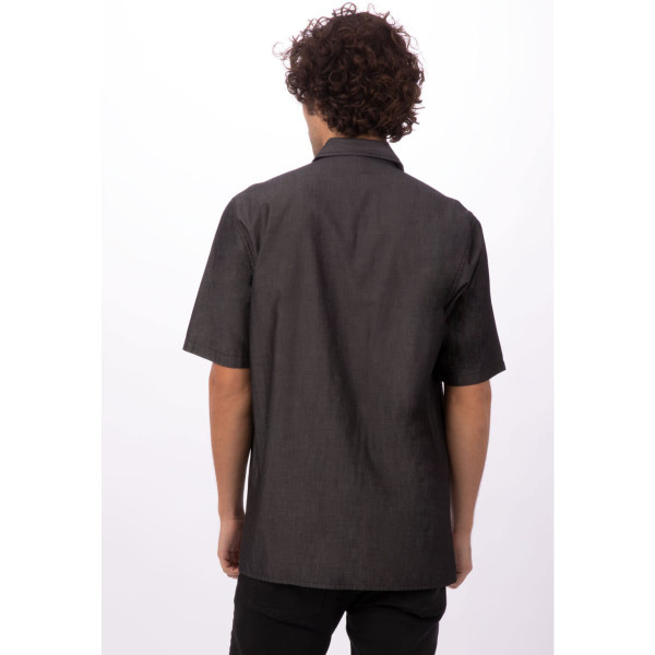 Detroit Men's Short Sleeve Denim Shirt