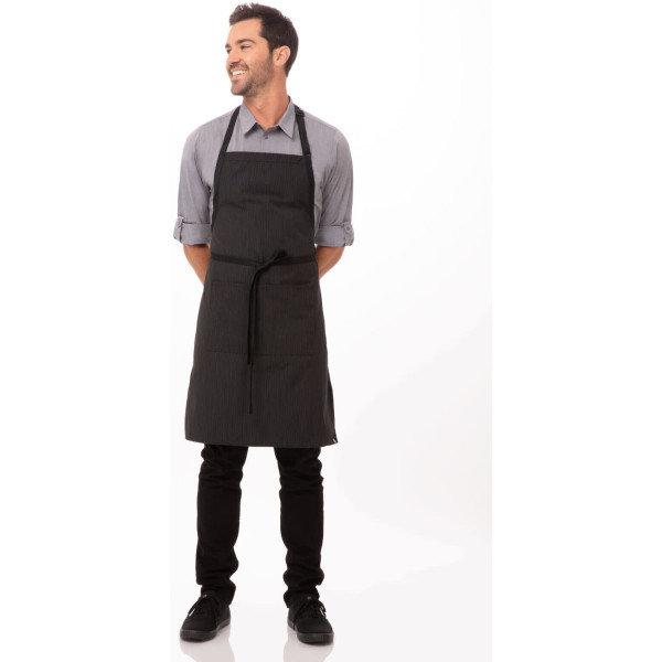 Bib Apron with Contrasting Ties