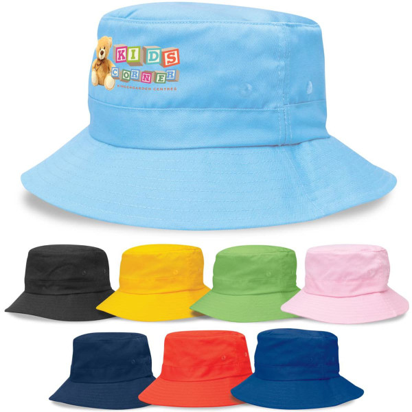 Kids Twill Bucket Hat w/Toggle