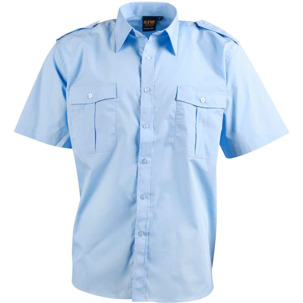 Unisex epaulette shirt ,short sleeve.