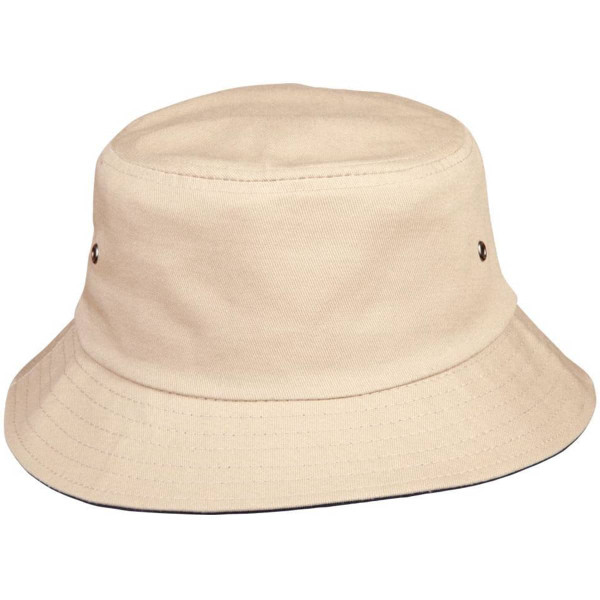 contrasting underbrim bucket hat