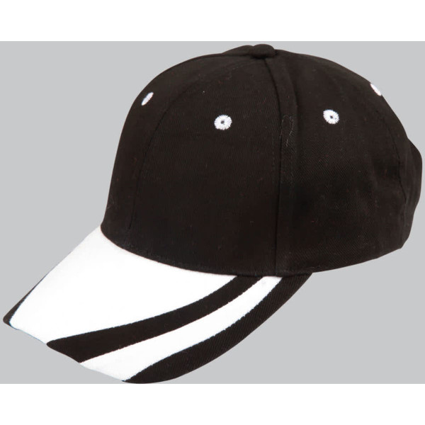 contrast peak structured cap.