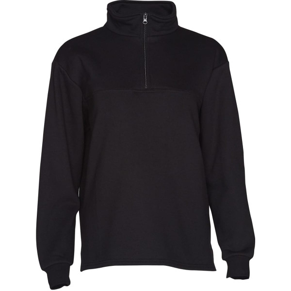Kid's 1/2 zip collar fleecy sweat