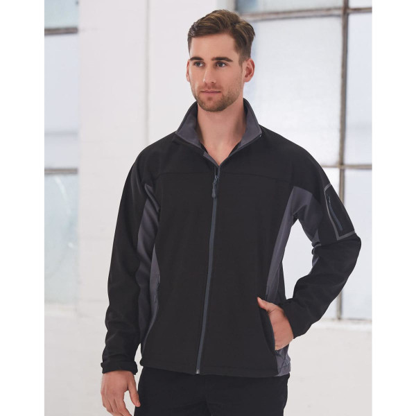 Men's Contrast Softshell Jacket