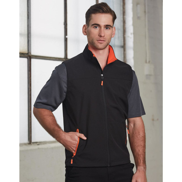 Men's Softshell Contrast Vest