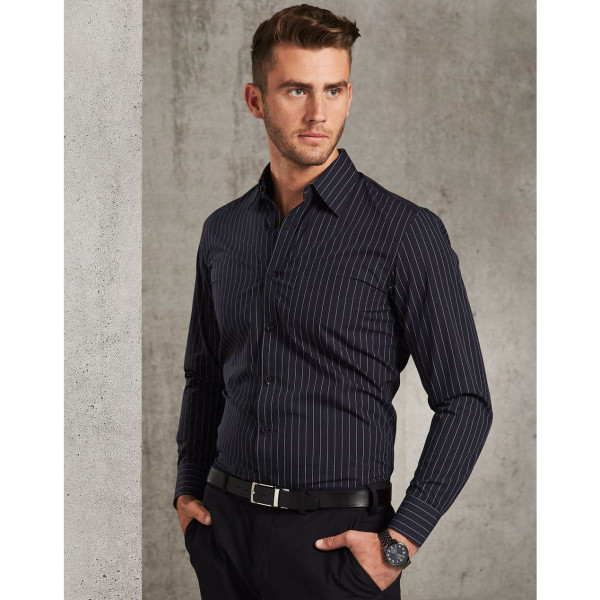 Men's Pin Stripe Long Sleeve Shirt