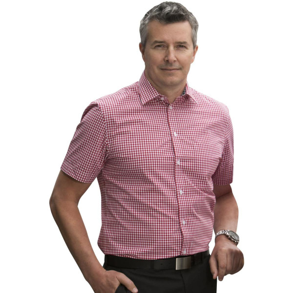 Men's Gingham Check S/S Shirt