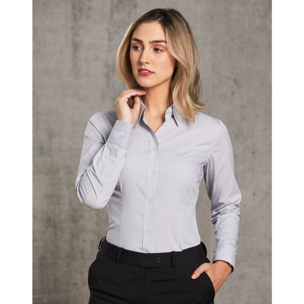 Women's Ticking Stripe L/S Shirt