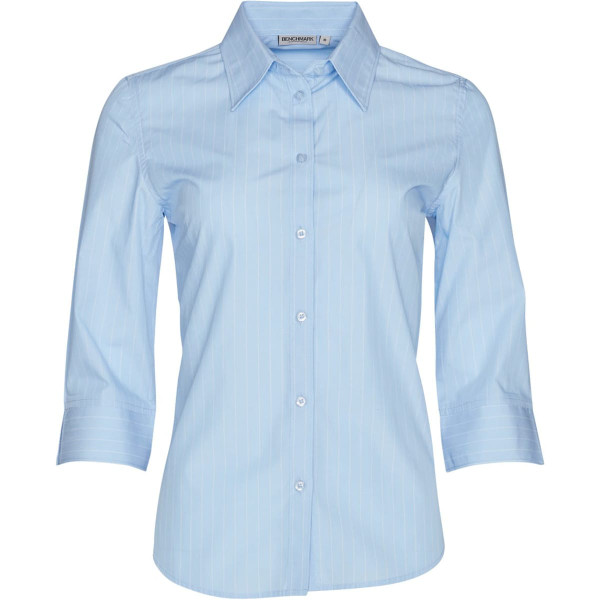 Women's Pin Stripe 3/4 Sleeve Shirt
