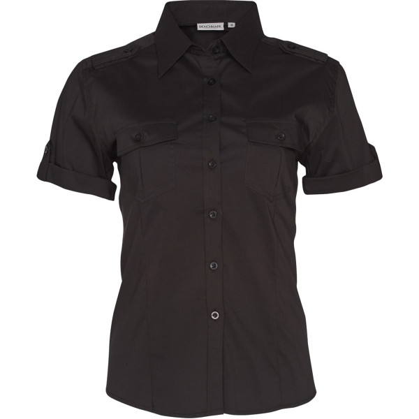 Women's Short Sleeve Military Shirt