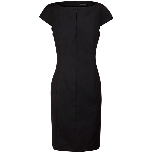 Ladies' Wool Blend Stretch Cap Sleeve Dress
