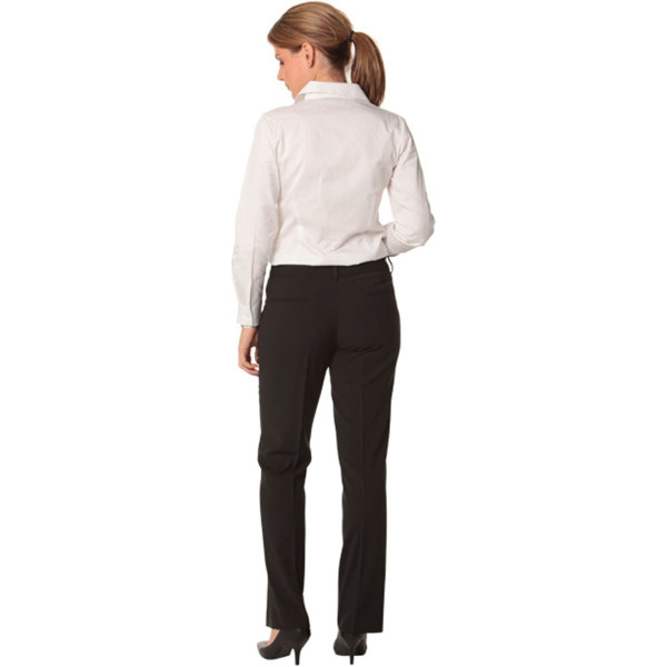 Women's Slim Leg Flexi Waist Pants in Wool Stretch