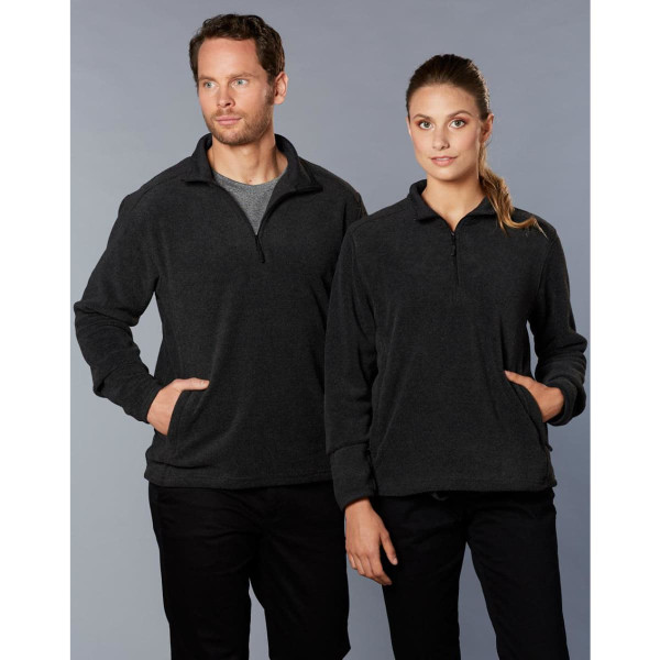Adult's Half Zip Polar Fleece Pullover