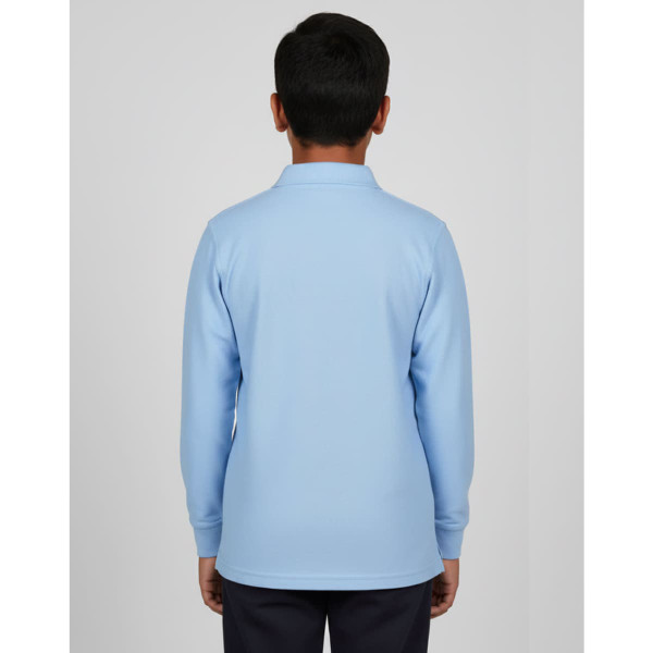 Kids' 240gsm Poly/Cotton Pique L/S Polo