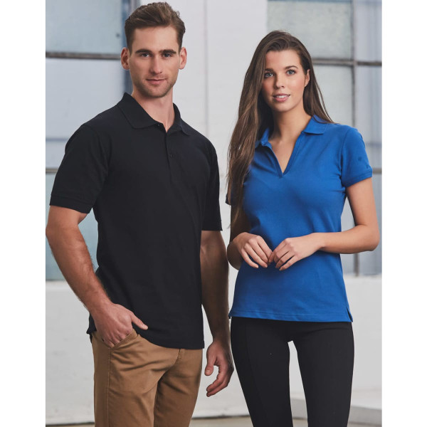 ladies S/S pique polo