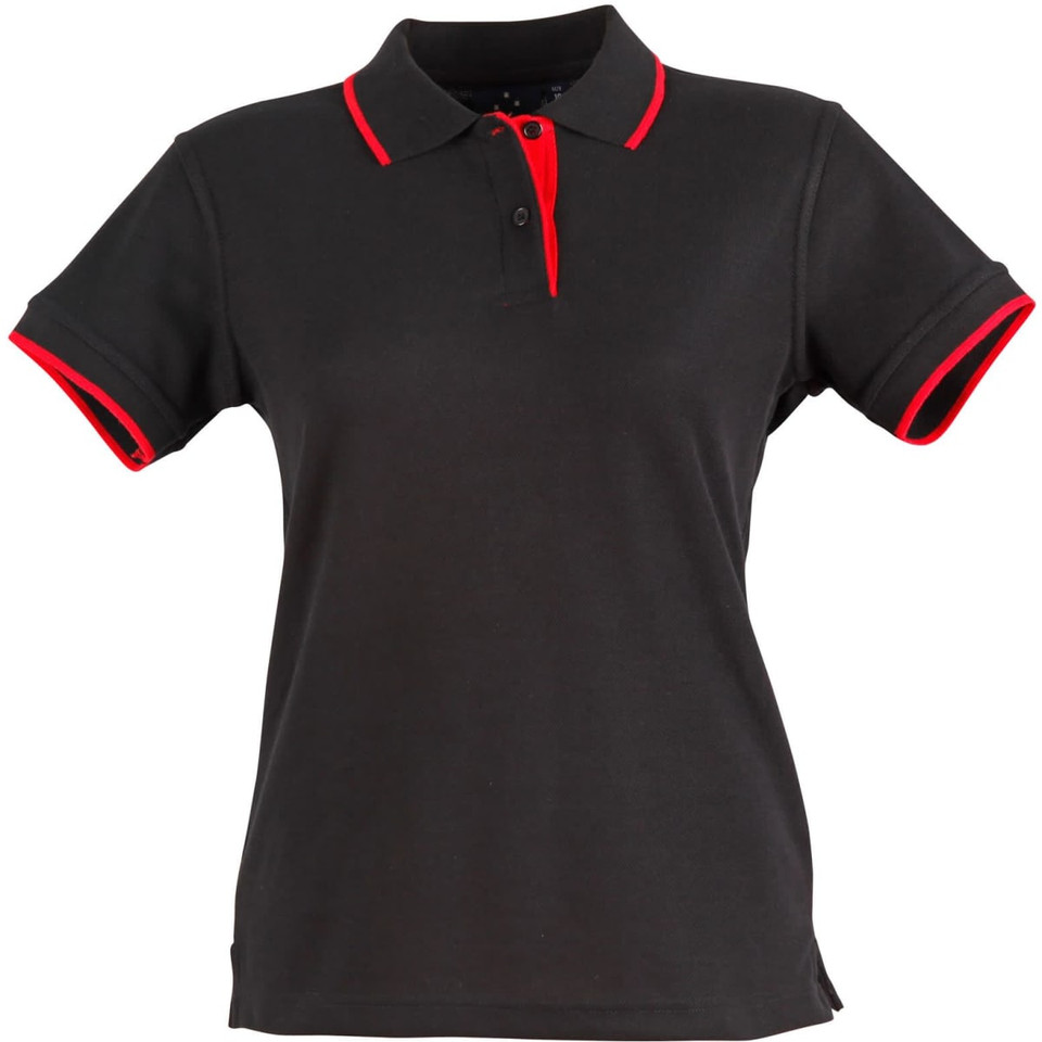 Ladies' Poly/Cotton Contrast Pique S/S Polo