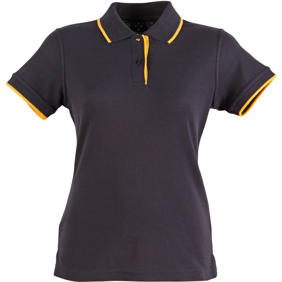 Ladies' Poly/Cotton Contrast Pique S/S Polo