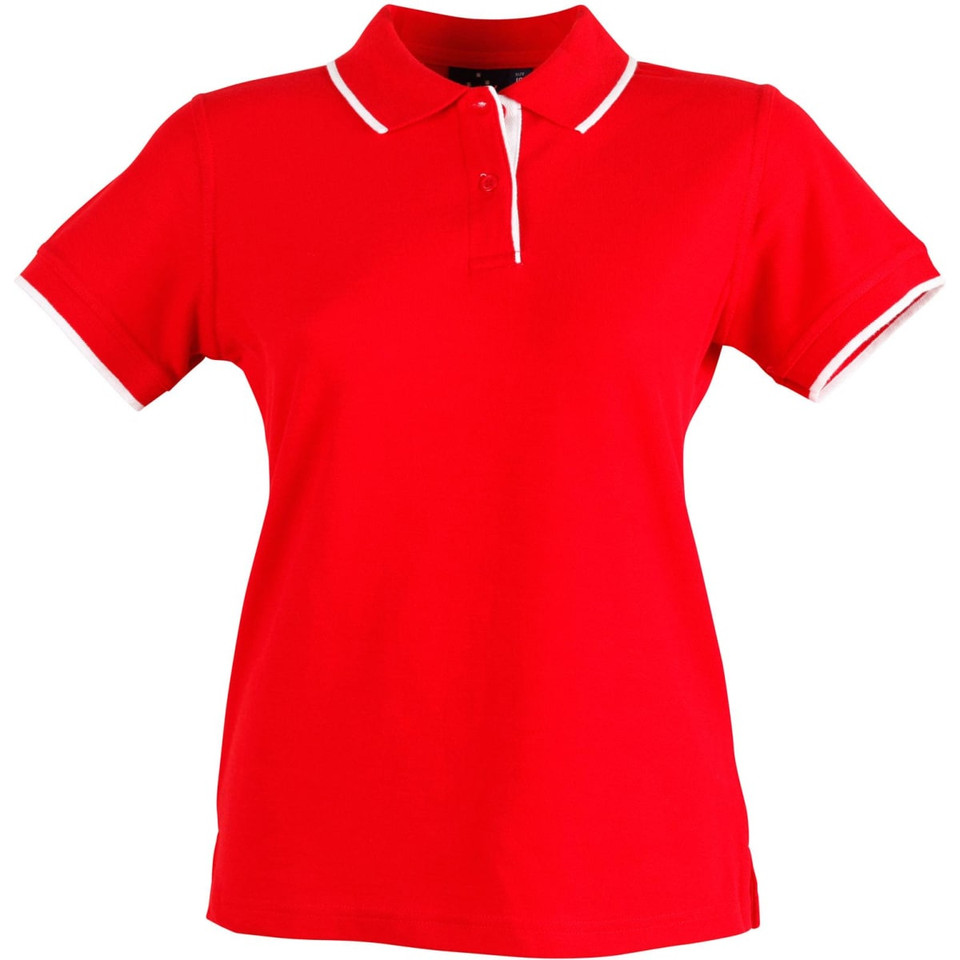 Ladies' Poly/Cotton Contrast Pique S/S Polo