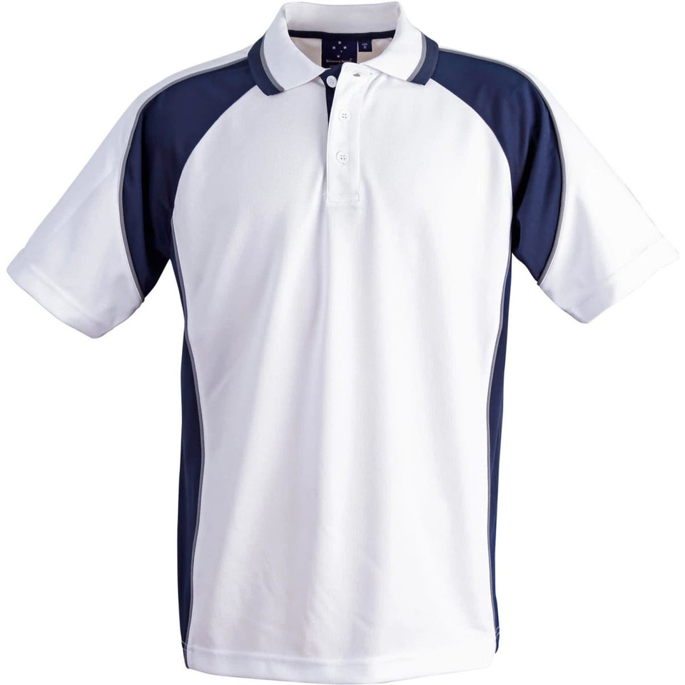 Kids' mini waffle CoolDry Polo