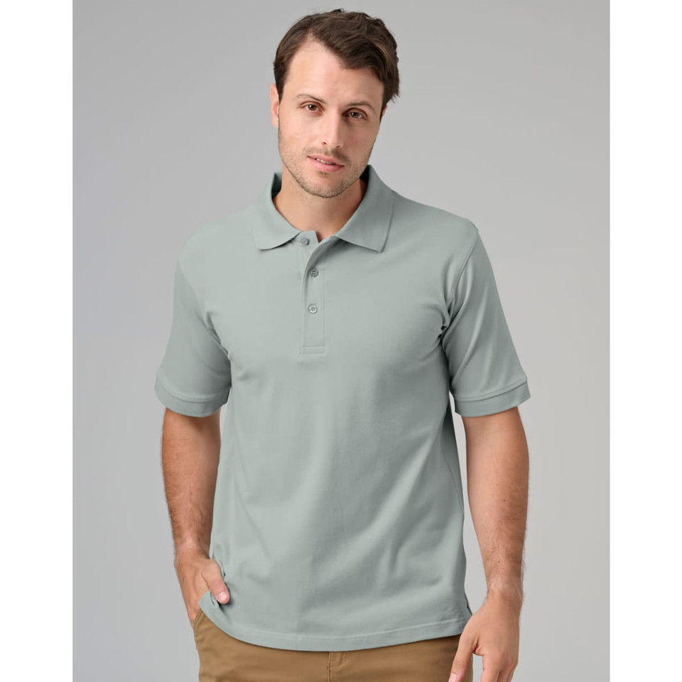Men's cotton stretch polo