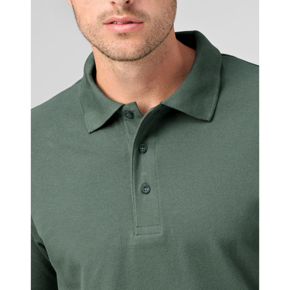 Men's cotton stretch polo
