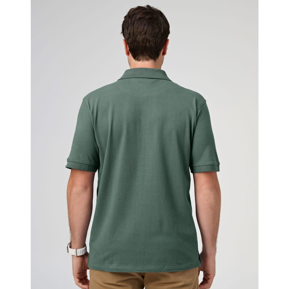 Men's cotton stretch polo